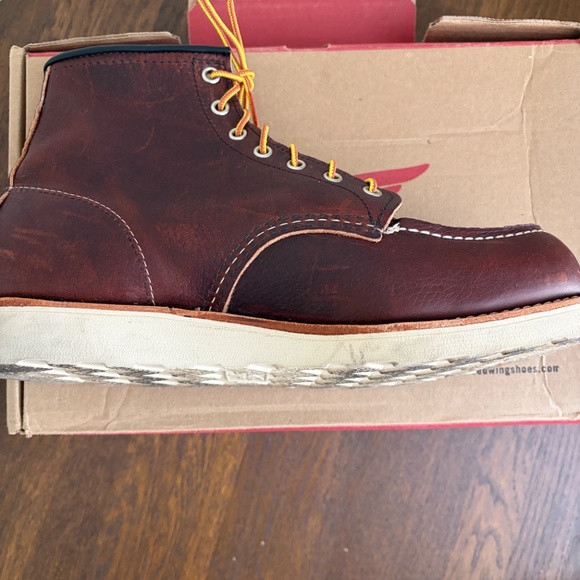 Red Wing 8138 Classic Moc Toe Boots • Men’s 10.5 D • Briar Oil Slick Brown Leath - Picture 6 of 8